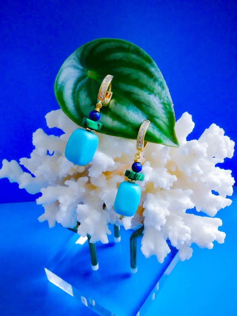 Blue Turquoise Earrings