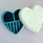 Tiffany Blue Happy Heart Velvet Jewellery Box