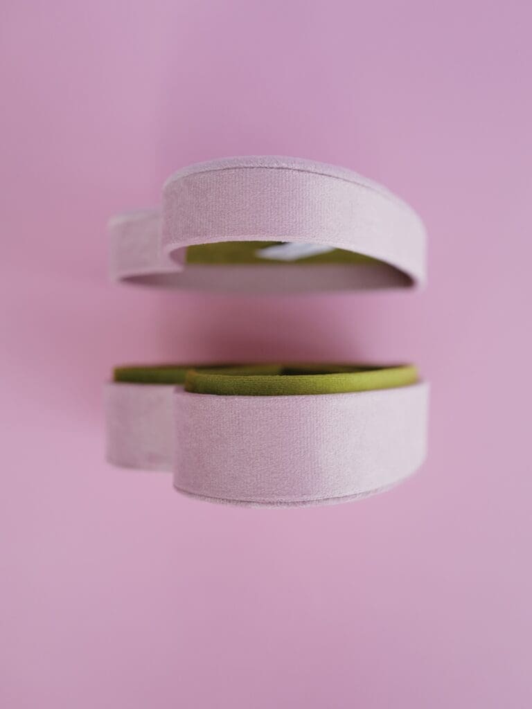 Pistachio Happy Heart Velvet Jewellery Box