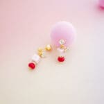 Pink Marshmallow Bon Bon Earrings