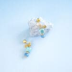 Blue Marshmallow Bon Bon Earrings