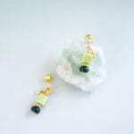 Green Marshmallow Bon Bon Earrings