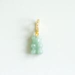 Green Aventurine Gemstone Bear Charm