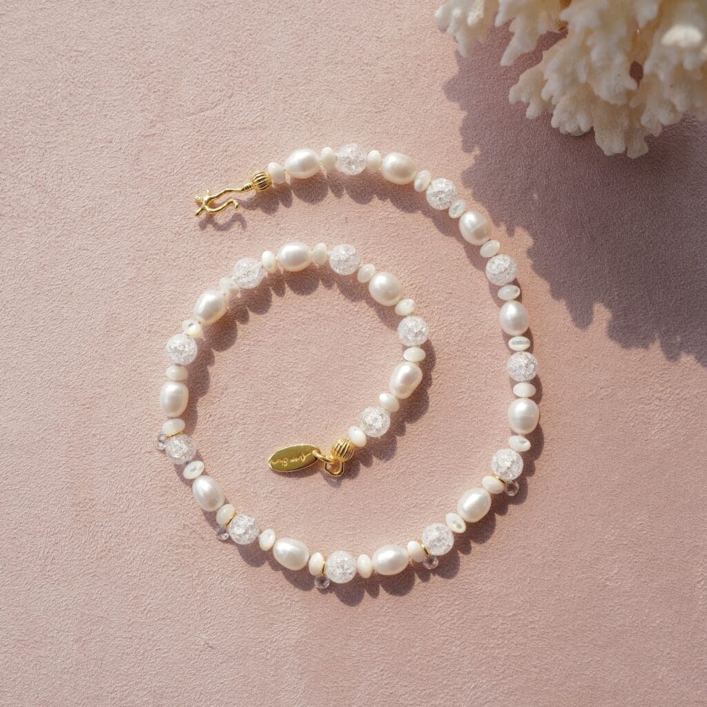 Freshwater Pearl & Gemstone Necklace